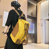 Canvas Travel Duffel Bag Unisex Backpack Multifunctional