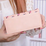 Cartoon Cat Long Wallet Small Fresh Two-fold Zipper Women's Wallet