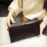 Vintage Leather Handbag Wedding Clutch Party Purse