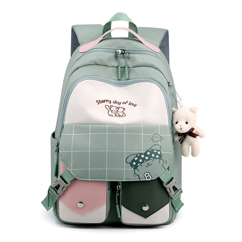 Waterproof Girls School Backpack Orthopedic Bag for Kids