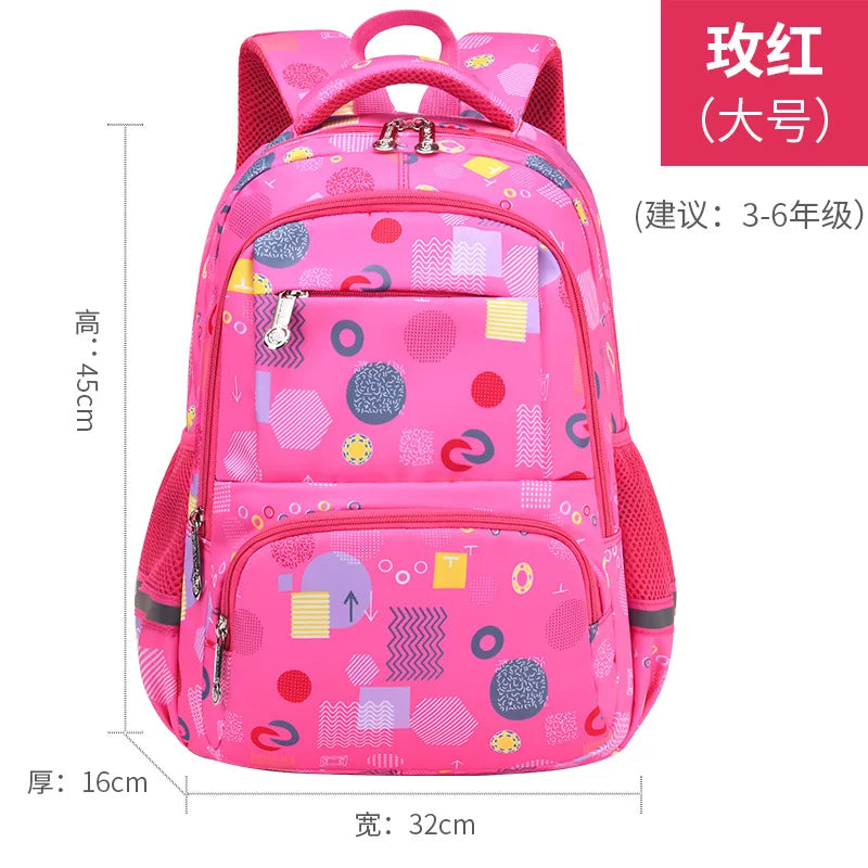 Waterproof Girls School Backpack Kids Satchel Orthopedic Bag