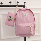 Canvas Shoulder College Wind School Student Bag Junior School Student Travel Bac