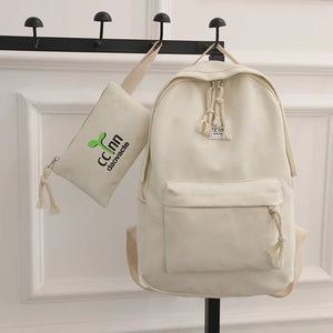 Canvas Shoulder College Wind School Student Bag Junior School Student Travel Bac