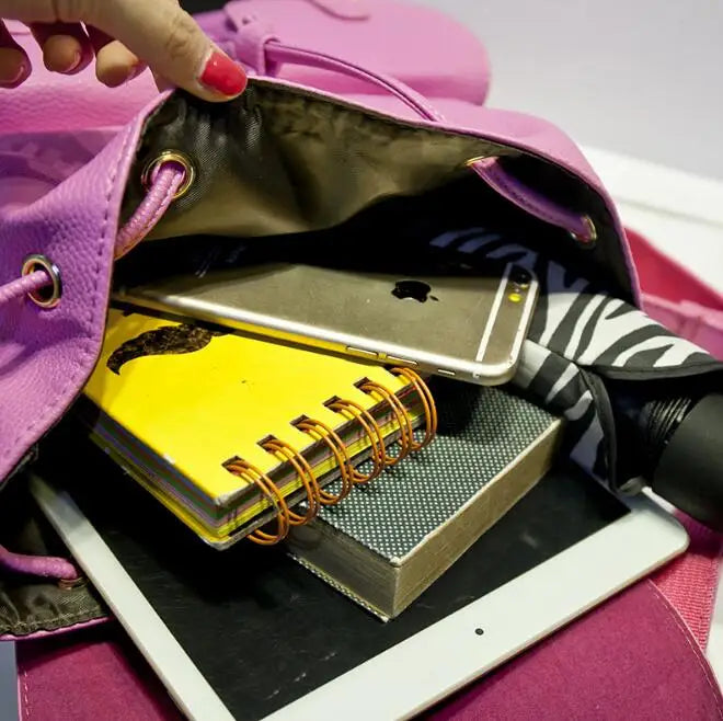 Women Shoulder Bag Backpack Double Strap