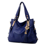 Tassel Large Tote Bag Shoulder Bag for Women with Tassel Detail