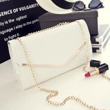 Hot Women Handbag Small V-Shape Chain Vintage Messenger Lady Shoulder Bag
