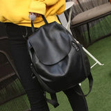 Small PU Backpack for Women