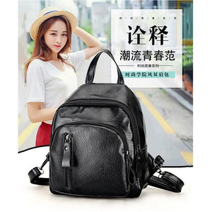 Lady Small PU Backpack Casual Travel Bag