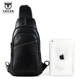 Chest Bag Leather Messenger Bag for Men