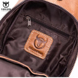 Men's Leather Messenger Bag Chest Bag
