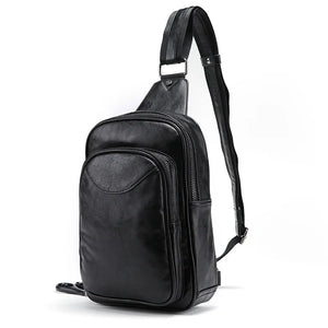 Men's Crossbody Chest Bag with USB Charging Port