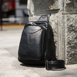 Men's Crossbody Chest Bag with USB Charging Port