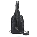 Men's Crossbody Chest Bag with USB Charging Port