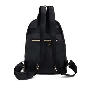Lady Nylon Travel Backpack Black
