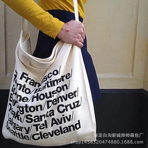 Female Canvas Shoulder Bag