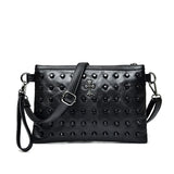 Women Rivet Clutch Bag Female Shoulder Bag