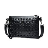 Women Rivet Clutch Bag Female Shoulder Bag