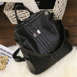 Women PU Leather Backpack Female Leisure Travel Bag