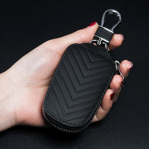 Men Small Leather Key Wallet for Car