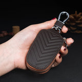 Men Small Leather Key Wallet for Car