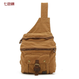 Hot Men Canvas Messenger Bag Male Casual Chest Bag