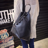 Women PU Leather Backpack with Multiple Pockets