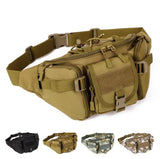 Men's Waist Bag - Black Nylon Fanny Pack for Travel