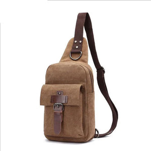 Canvas Crossbody Chest Bag for Men