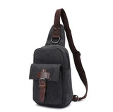 Canvas Crossbody Chest Bag for Men
