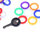 24pcs Bright Colors Silicone Key Cap Covers Key Holder Key Case Bag Organizer