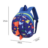 Kids Dinosaur Backpack Waterproof Nylon Anti-lost School Bag