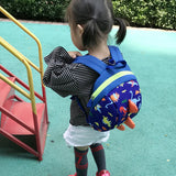 Kids Dinosaur Backpack Waterproof Nylon Anti-lost School Bag