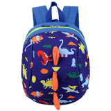 Kids Dinosaur Backpack Waterproof Nylon Anti-lost School Bag