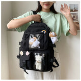 PC Girls Backpack Large-Capacity Female Schoolbag for Laptop 43*29*13.5cm