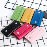 Leather Car Keychain Holder Bag Women Wallet Housekeeper Cover