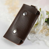 Leather Keychain Holder Bag Car Key Wallet Unisex Case