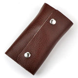 Leather Key Holder Bag Car Keychain Wallet Cover