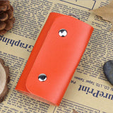 PC Portable Leather Keychain Holder Car Key Bag Unisex Wallet Cover Storage