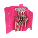 Leather Keychain Bag Key Holder Case Unisex Wallet Cover