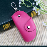 Leather Keychain Holder Bag Car Key Wallet Storage