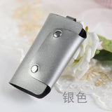 Leather Keychain Car Key Holder Unisex Wallet Cover