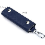 Leather Keychain Holder Car Key Bag Wallet Case