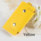 Portable Leather Key Holder Bag Unisex Wallet Cover Solid Storage Bag