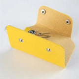 Portable Leather Key Holder Bag Case for Car Keychain Unisex Wallet Cover