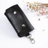 Leather Key Holder Bag Unisex Wallet Cover Storage Bag