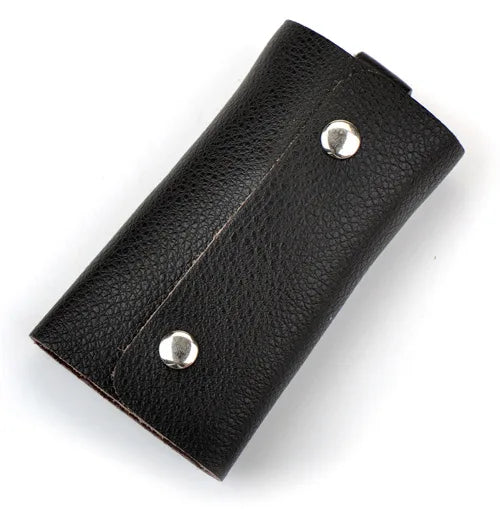 Leather Key Holder Bag Car Keychain Wallet Cover
