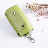 Leather Key Holder Bag Unisex Wallet Cover Storage Bag