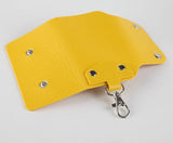 Portable Leather Key Holder Bag Unisex Wallet Cover Solid Storage Bag