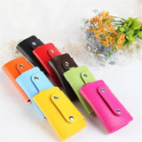 Leather Keychain Bag Key Holder Case Unisex Wallet Cover
