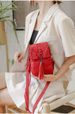 Women's Mini Messenger Shoulder Bag Multi-function Phone Wallet Chest Bag